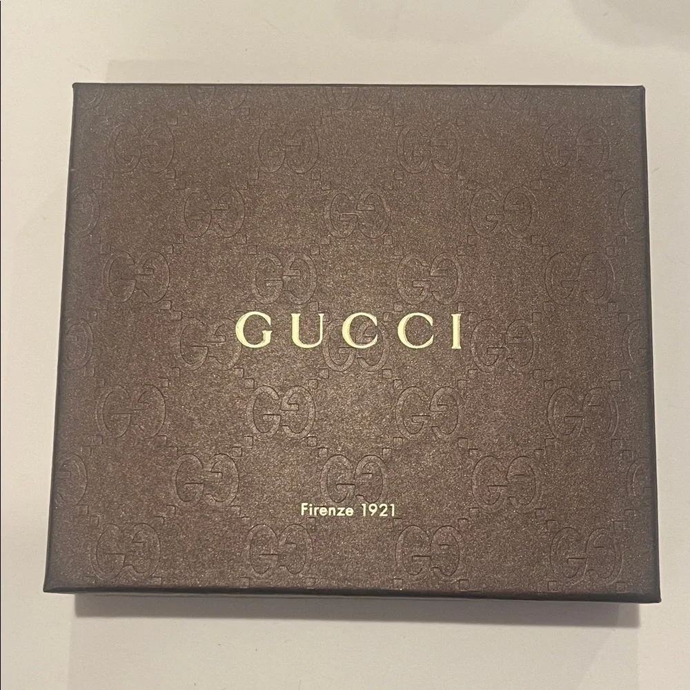 Gucci Dark Brown Embossed Box Empty Great for wallets